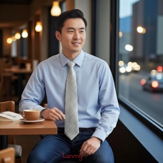 Cà vạt lụa tơ tằm cao cấp M28